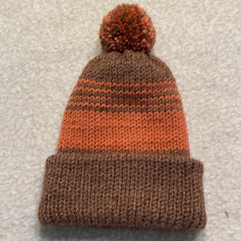 Handmade knitted beanie.Warm and Fashionable double layer new winter Hat❄️☃️